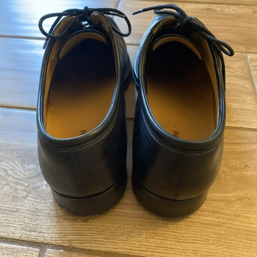 Magnanni Men's Black Leather Oxfords Size 10D